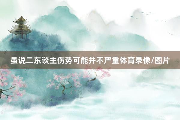 虽说二东谈主伤势可能并不严重体育录像/图片