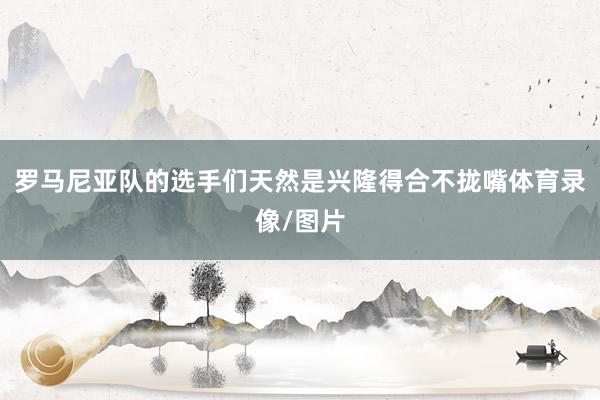 罗马尼亚队的选手们天然是兴隆得合不拢嘴体育录像/图片