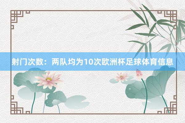 射门次数：两队均为10次欧洲杯足球体育信息